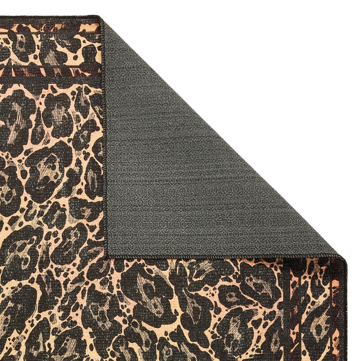 Leopard Washable Flatweave Rug