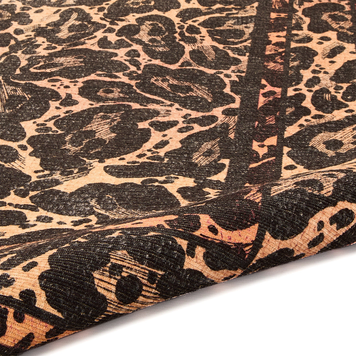 Leopard Washable Flatweave Rug