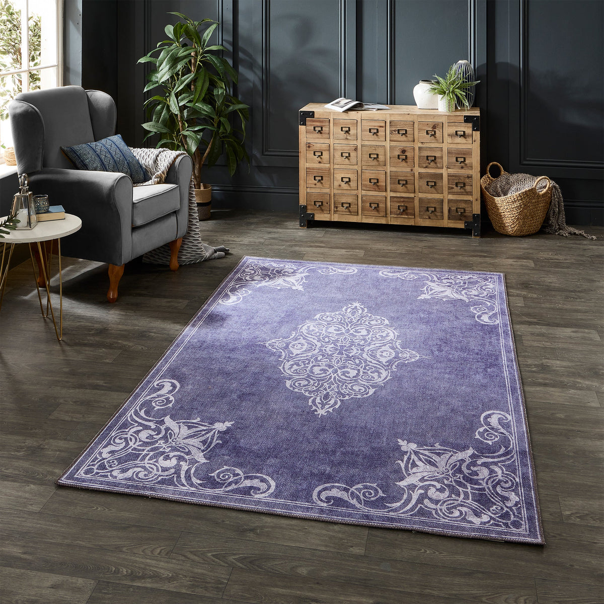 Sarabande Washable Flatweave Rug