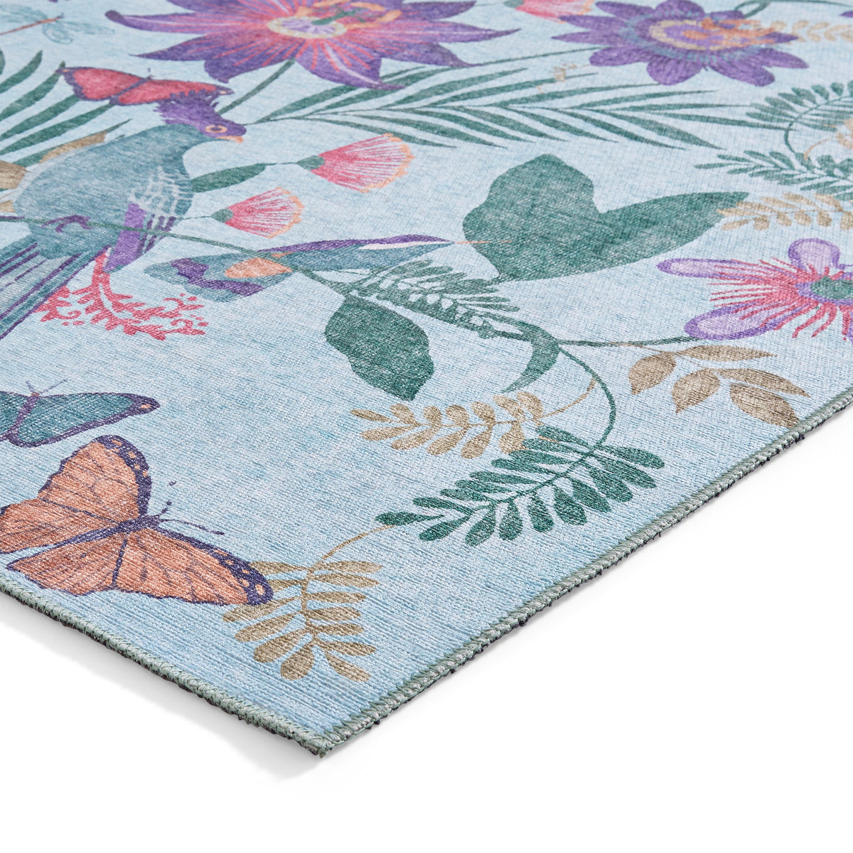 Amaya Tropical Birds Washable Rug