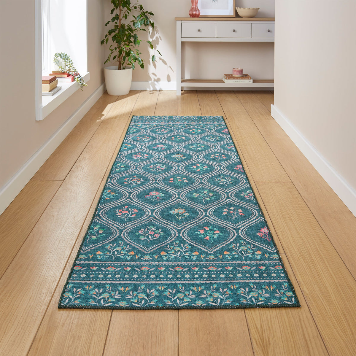 Cameo Floral Washable Rug