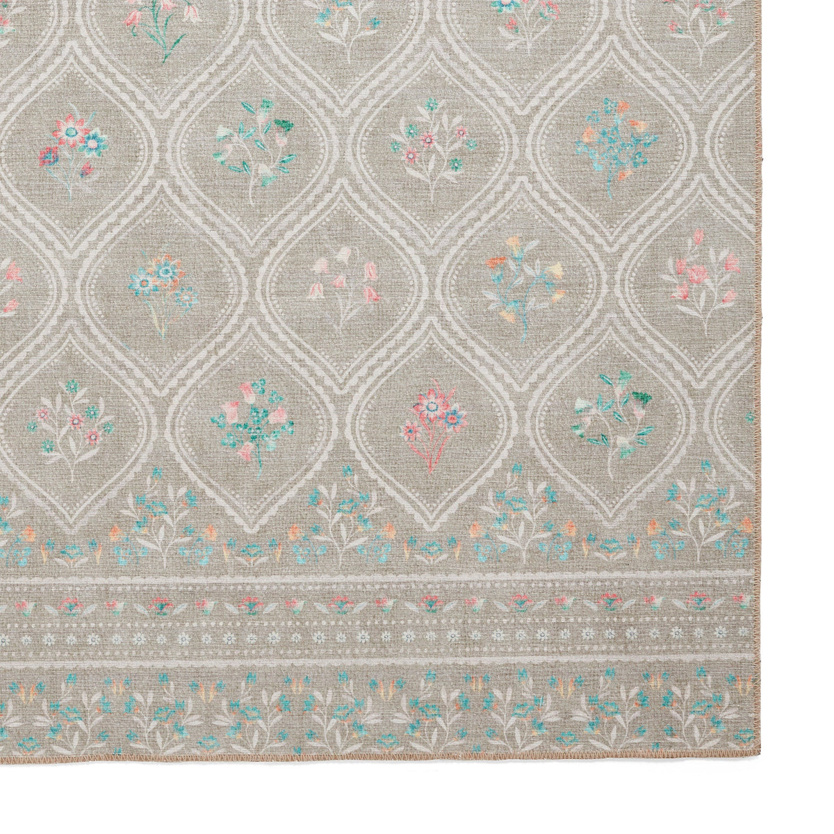 Cameo Floral Washable Rug