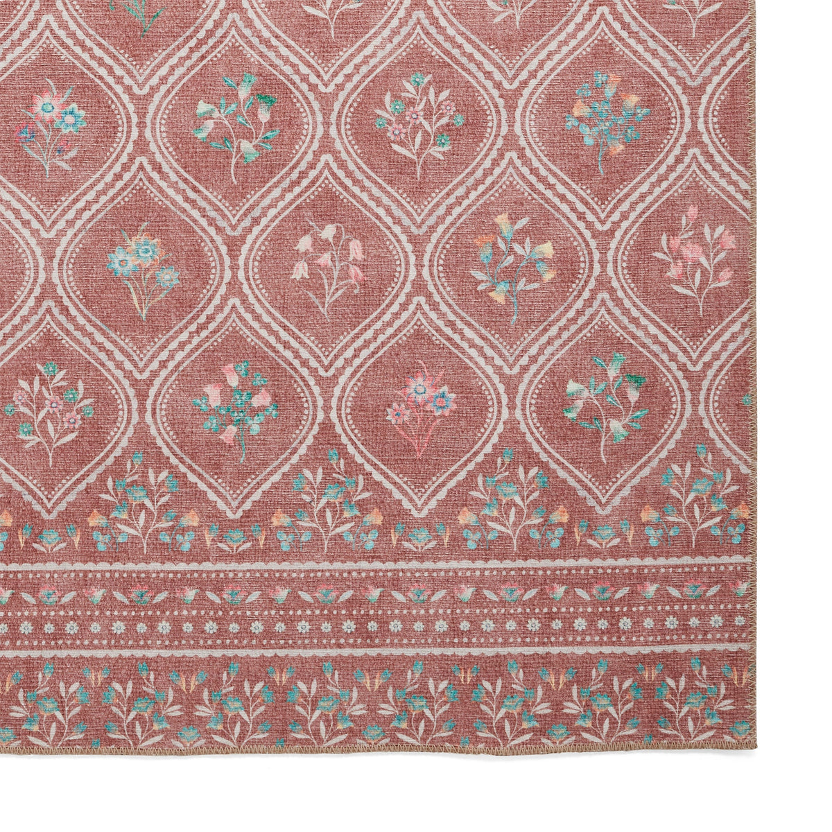 Cameo Floral Washable Rug