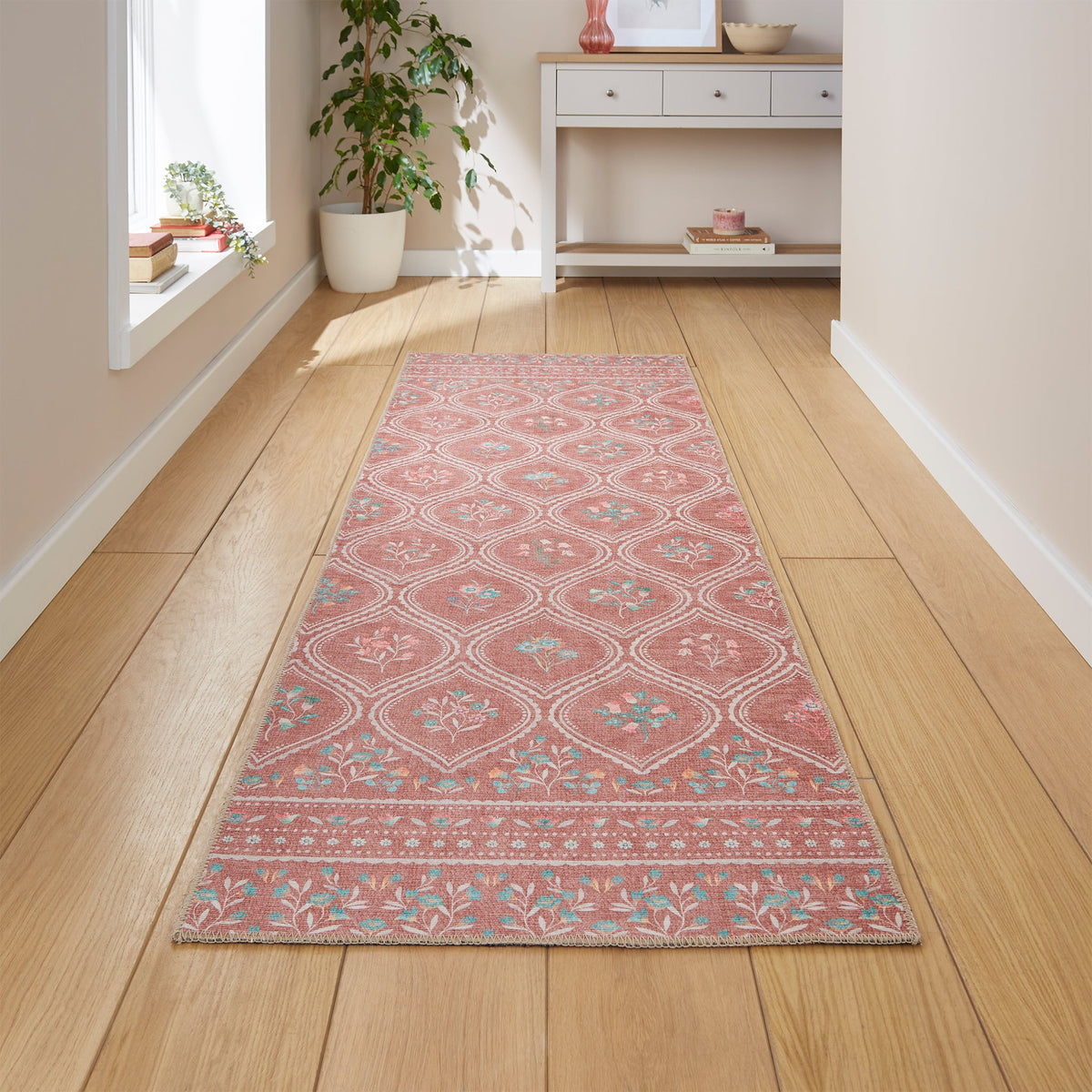Cameo Floral Washable Rug