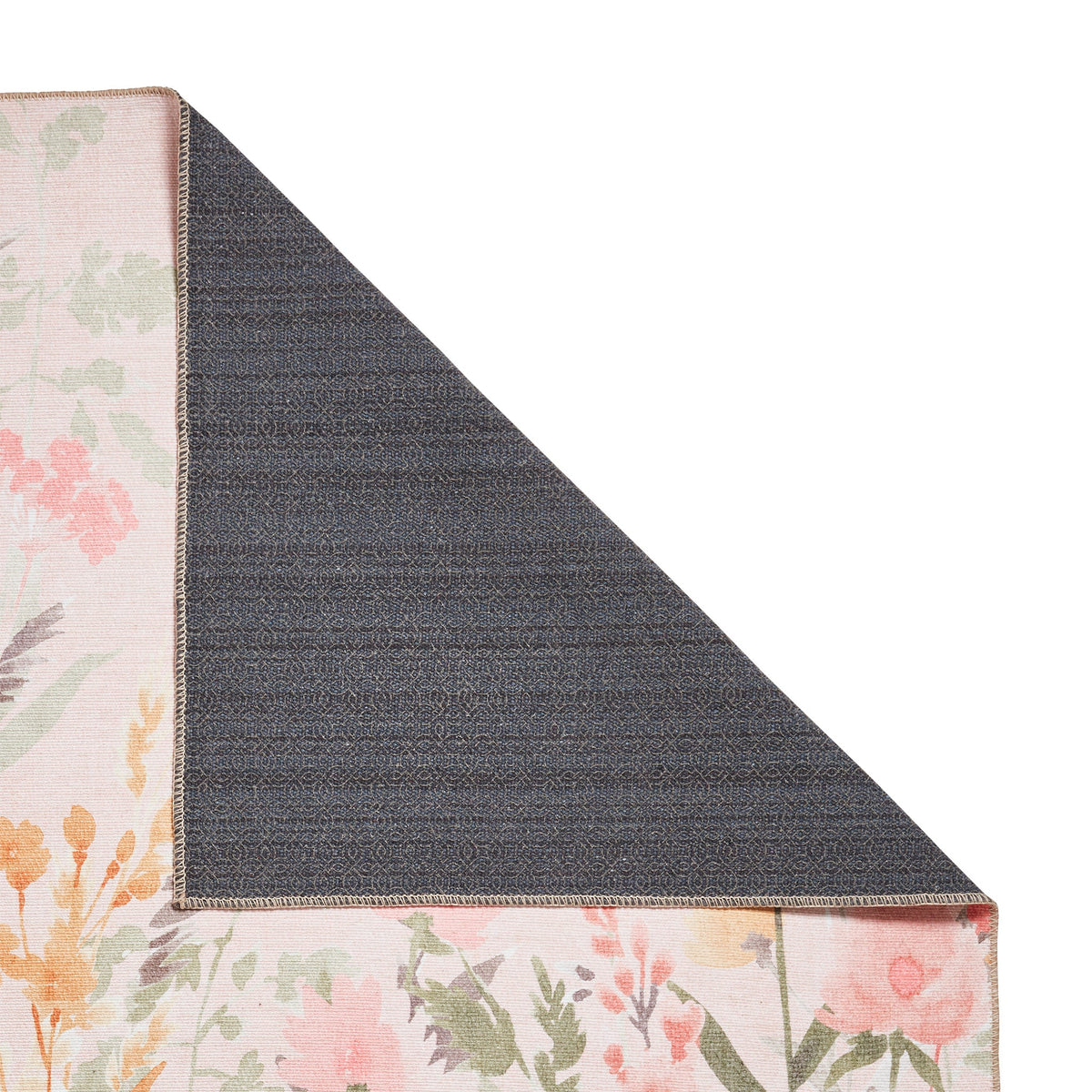 Country Floral Washable Rug