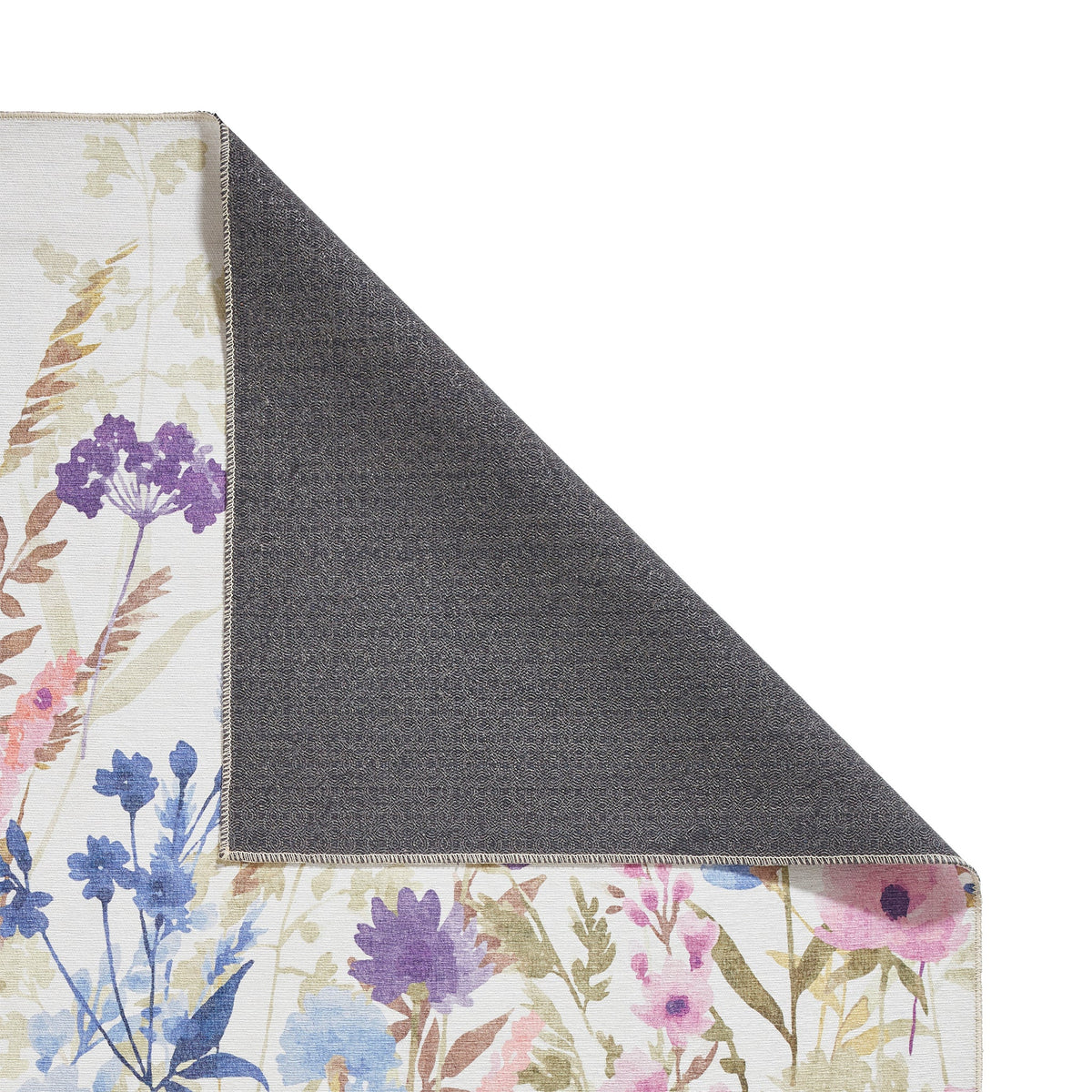 Country Floral Washable Rug