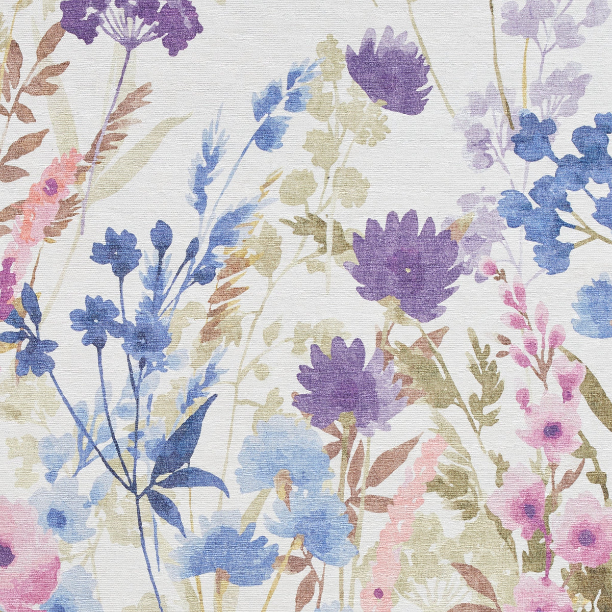 Country Floral Washable Rug