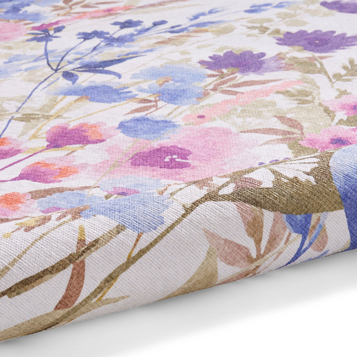 Country Floral Washable Rug