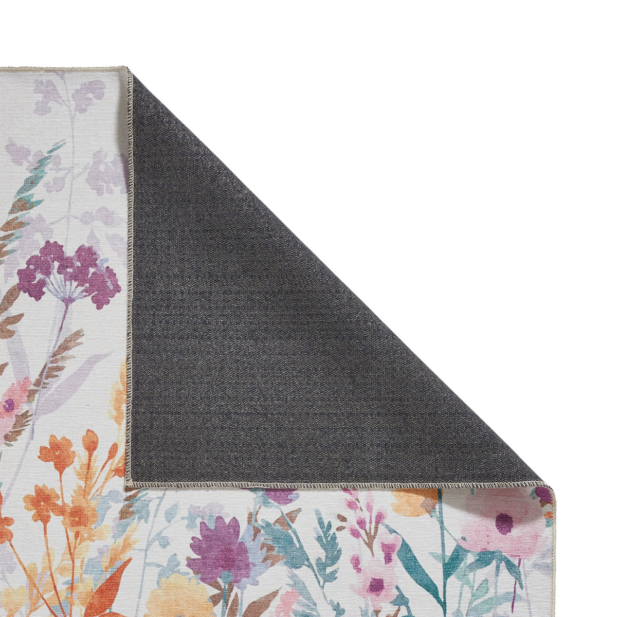 Country Floral Washable Rug