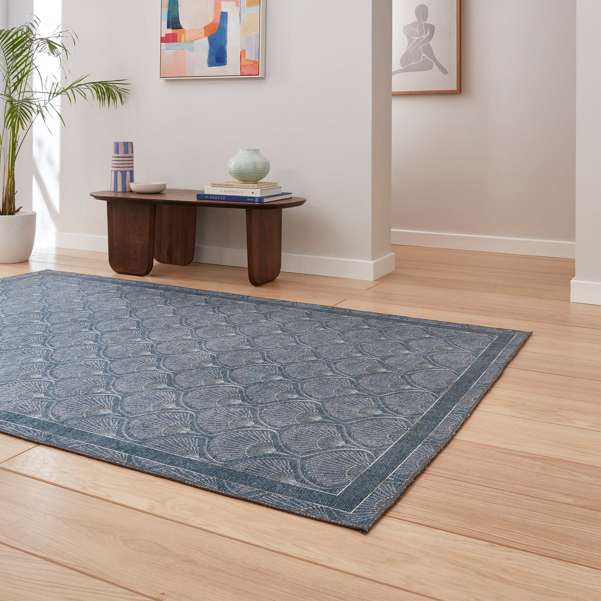 Deco Peacock Washable Rug