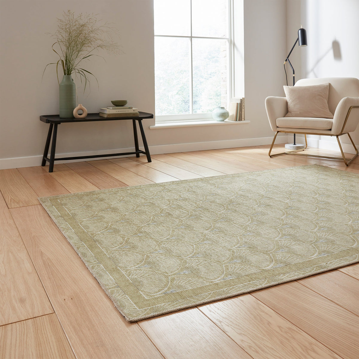 Deco Peacock Washable Rug