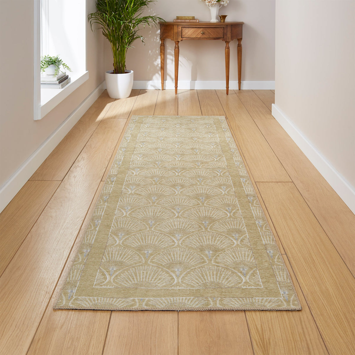 Deco Peacock Washable Rug