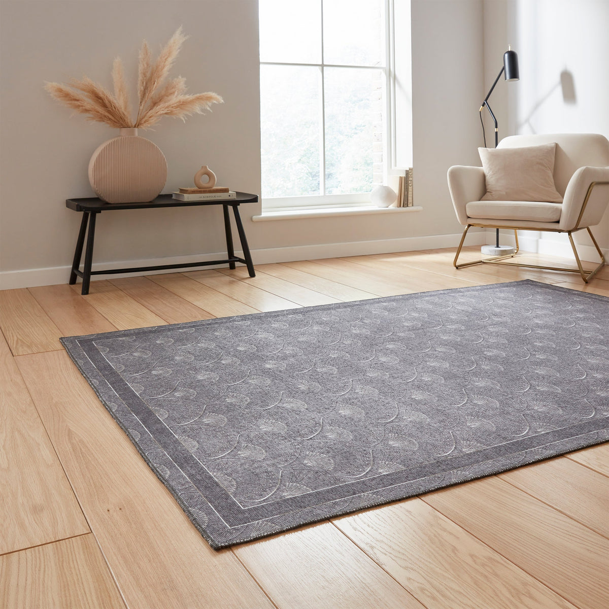 Deco Peacock Washable Rug