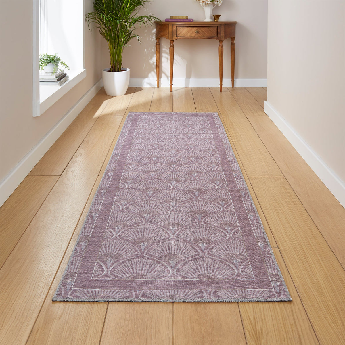 Deco Peacock Washable Rug
