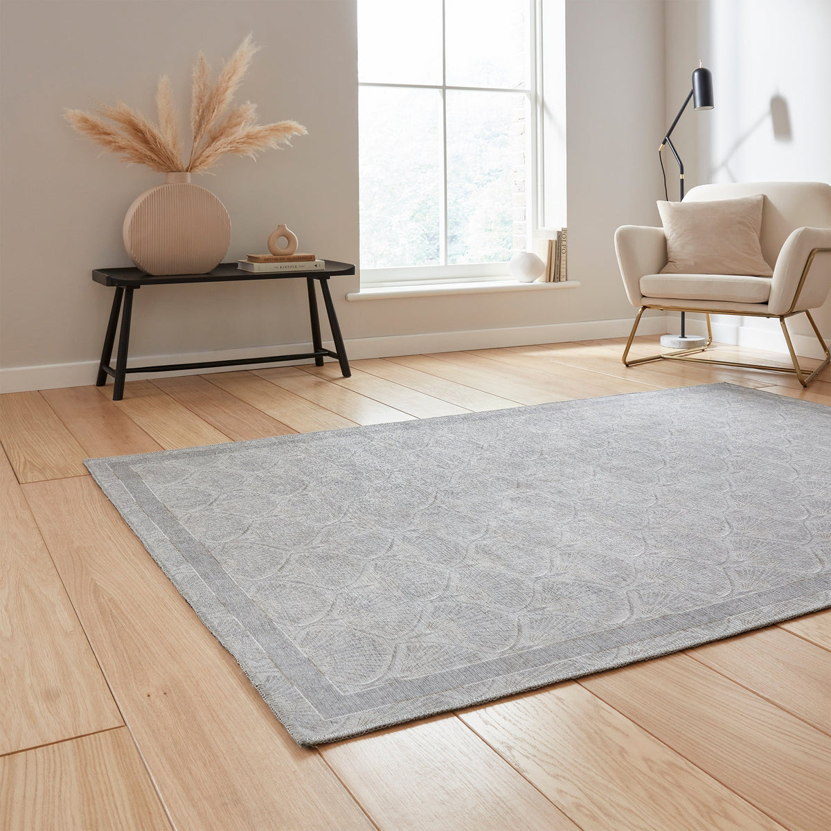 Deco Peacock Washable Rug