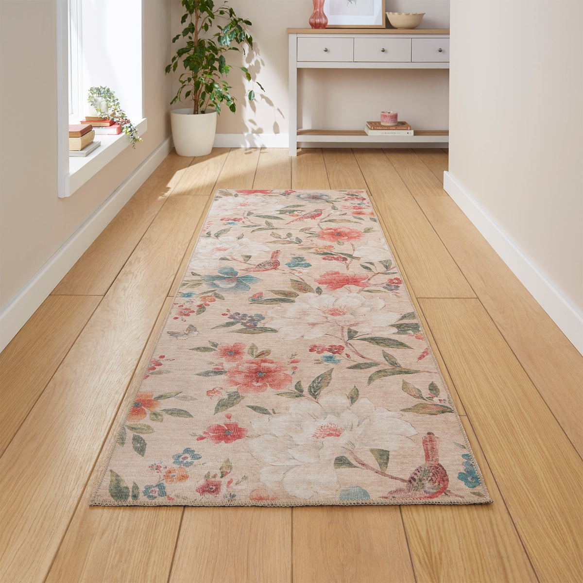 Pippa Floral Washable Rug