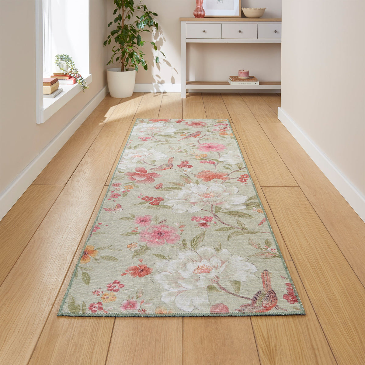 Pippa Floral Washable Rug