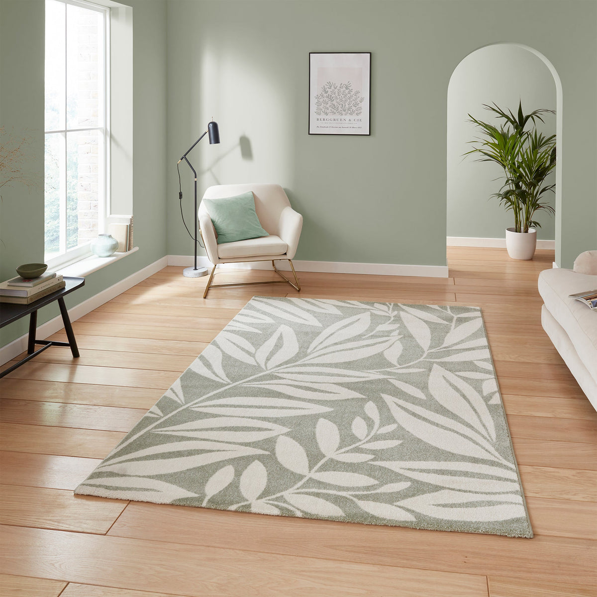 Sorrel Leaves Washable Rug