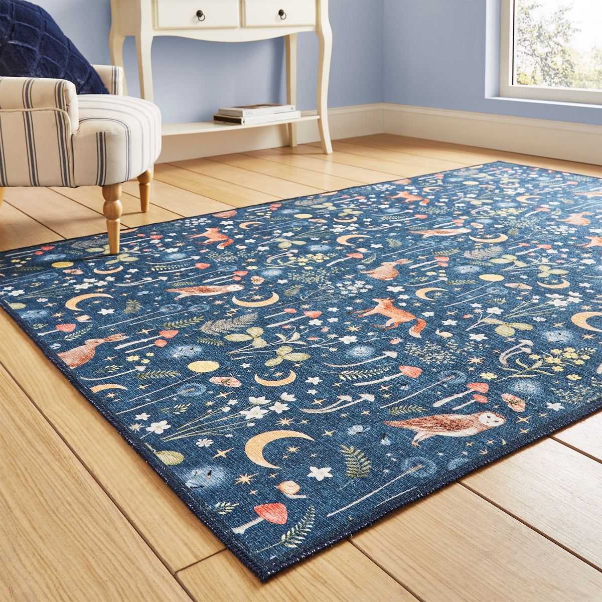 Twilight Animals Washable Rug