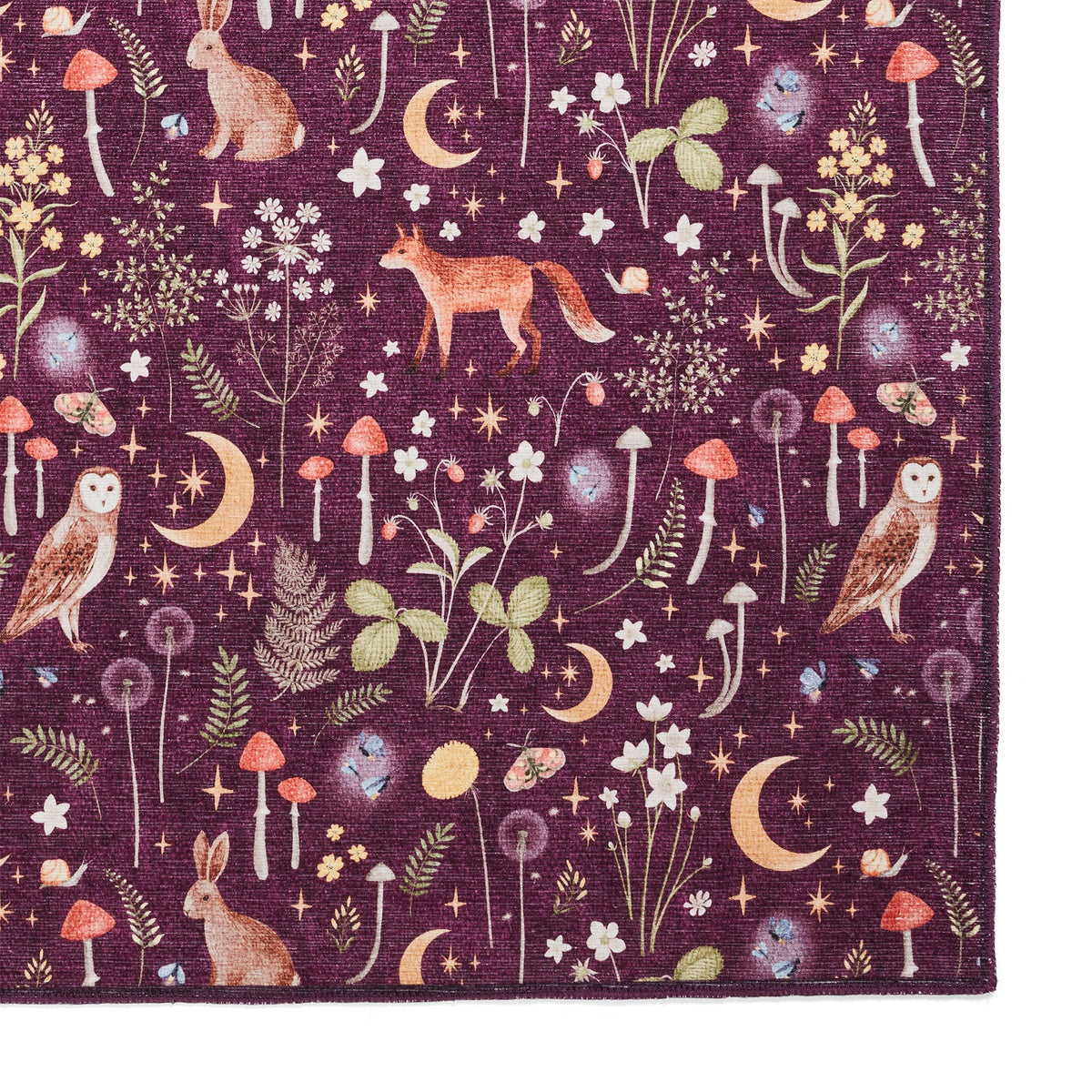 Twilight Animals Washable Rug