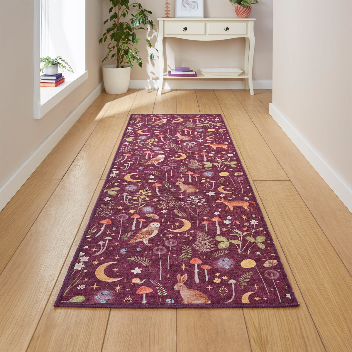Twilight Animals Washable Rug