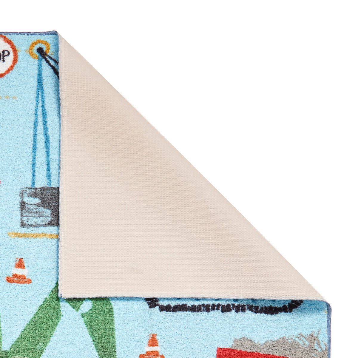 Kids Construction Washable Rug