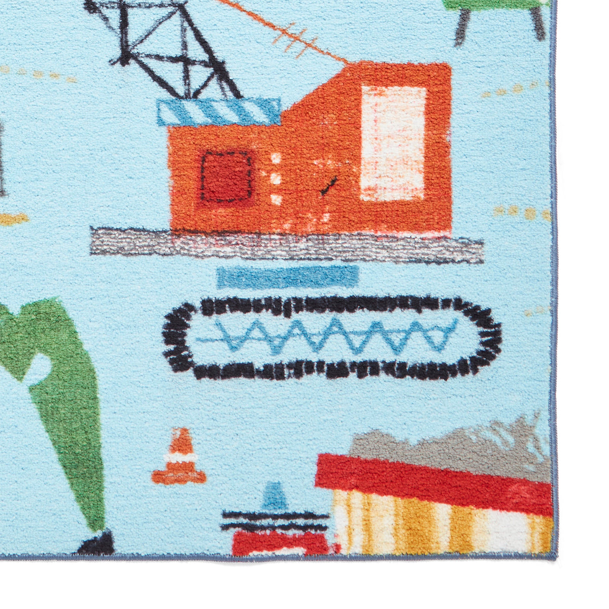 Kids Construction Washable Rug