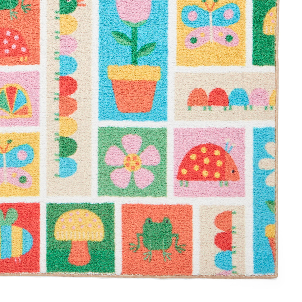 Kids Curious Caterpillar Washable Rug