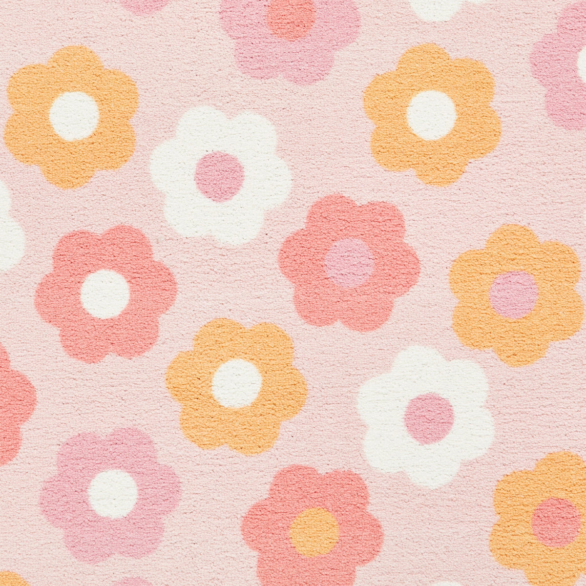Kids Daisy Retro Washable Rug