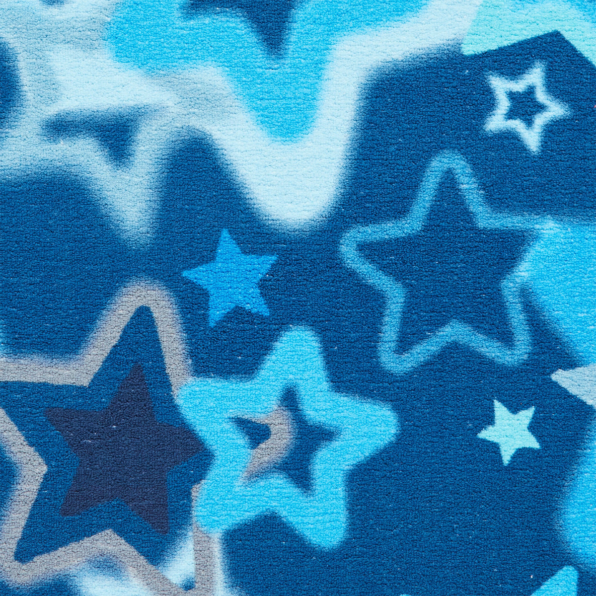 Kids Ombre Stars Washable Rug