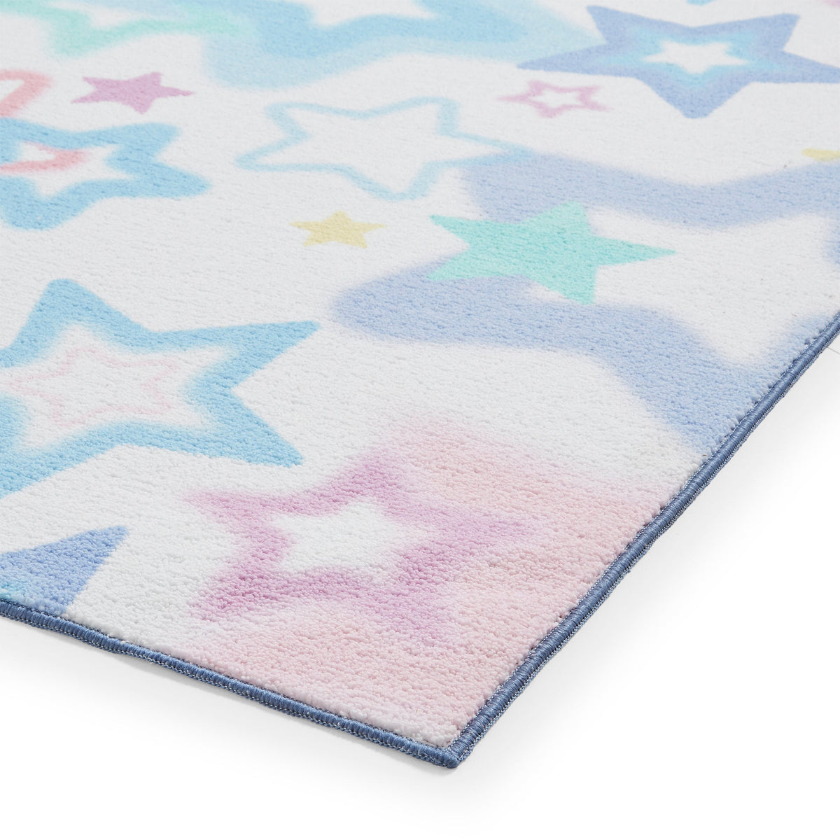 Kids Ombre Stars Washable Rug