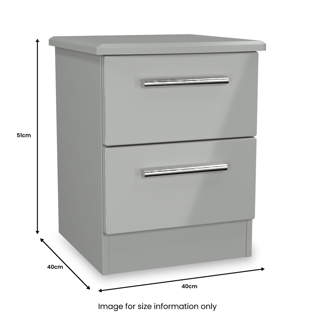 Penmere 2 Drawer Bedside Table