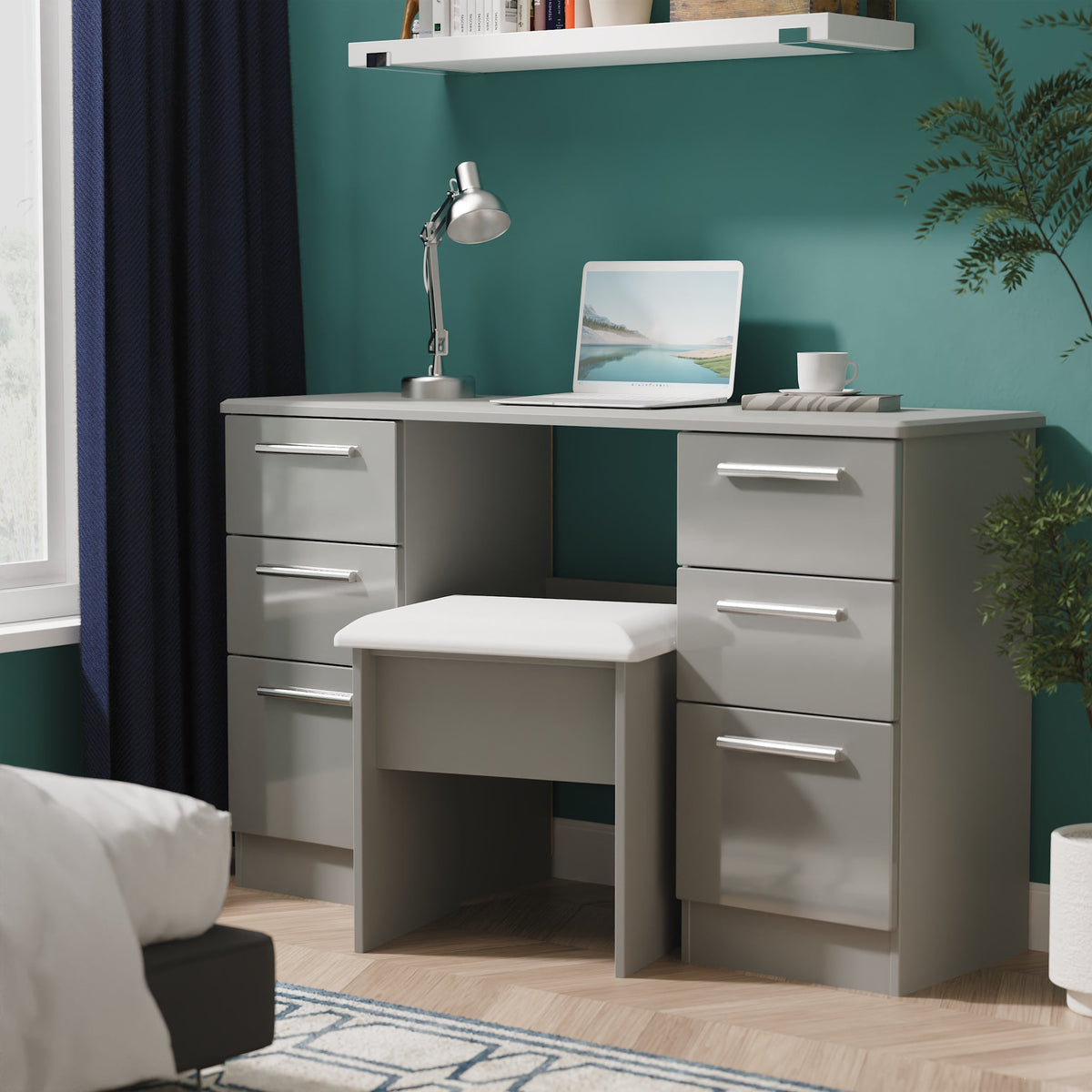 Penmere 6 Drawer Desk