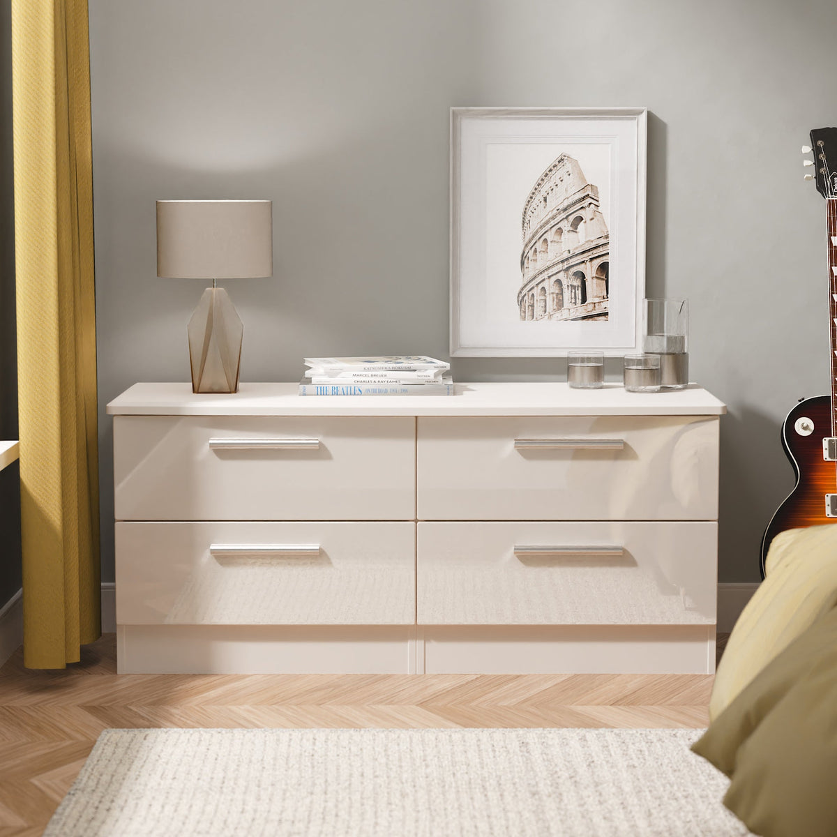 Penmere 4 Drawer Low Storage Unit