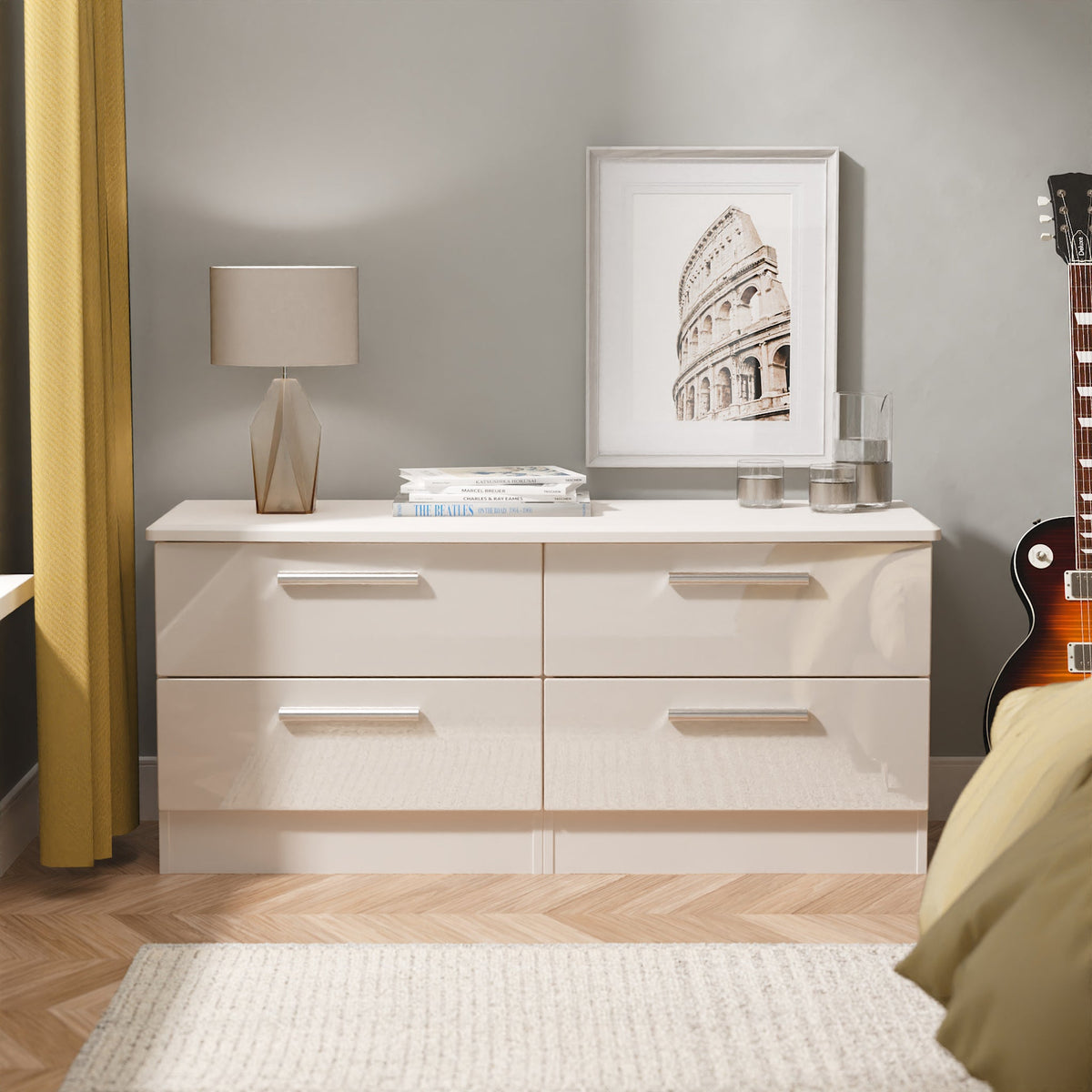 Penmere 4 Drawer Low Storage Unit
