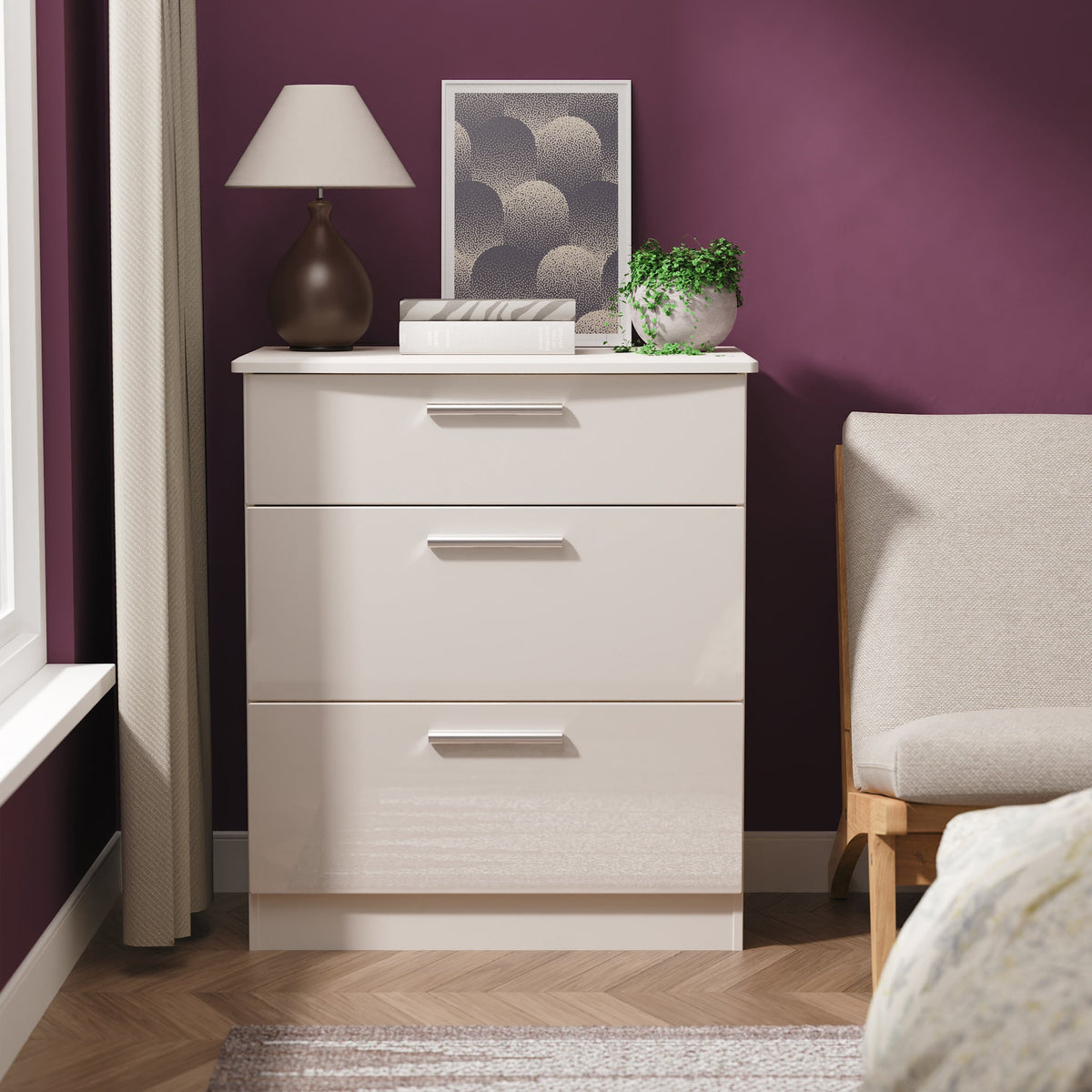 Penmere 3 Drawer Deep Chest