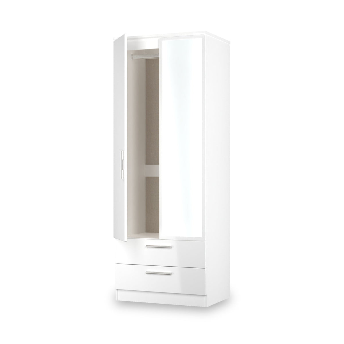Penmere Double Mirrored Wardrobe With Drawers