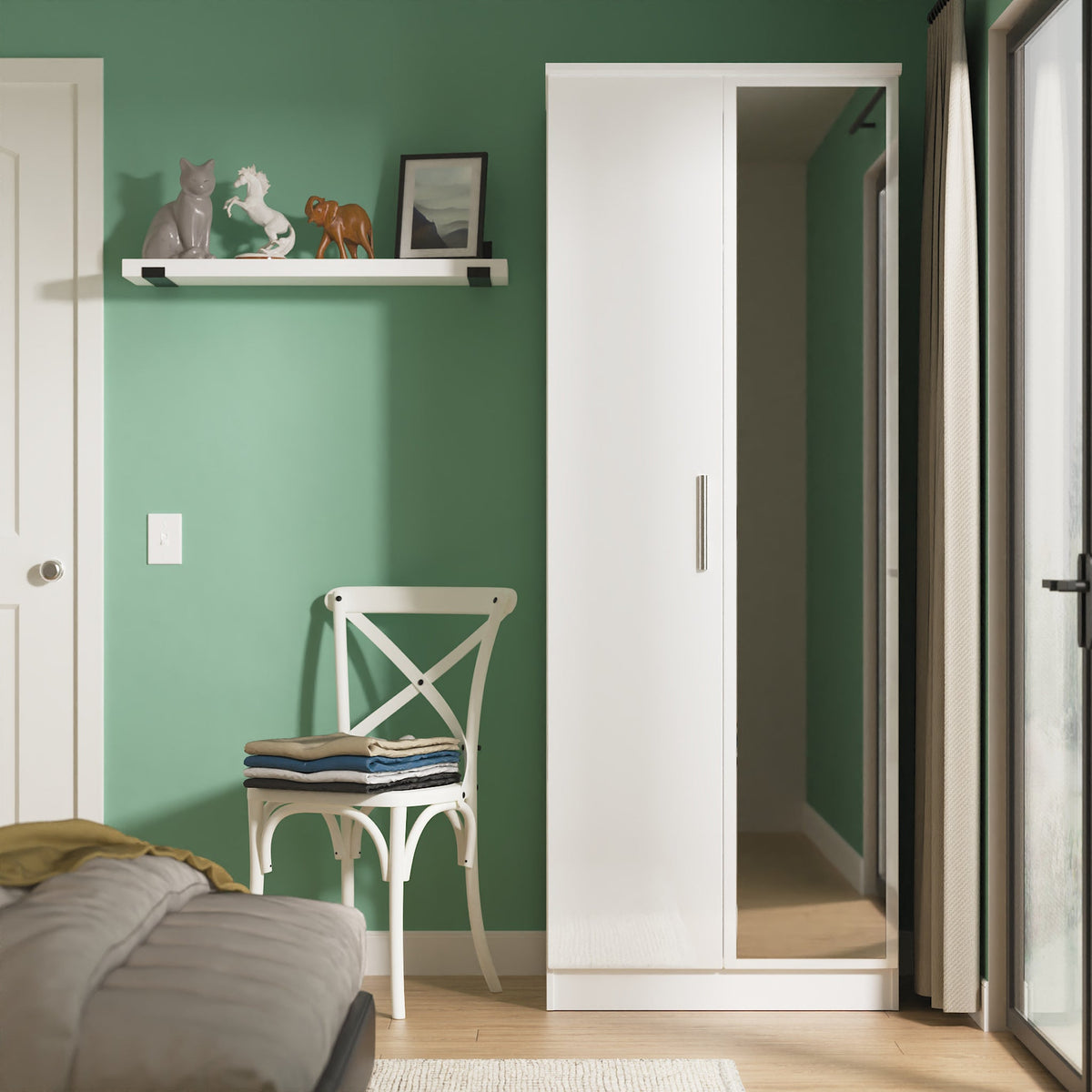 Penmere Double Mirrored Wardrobe