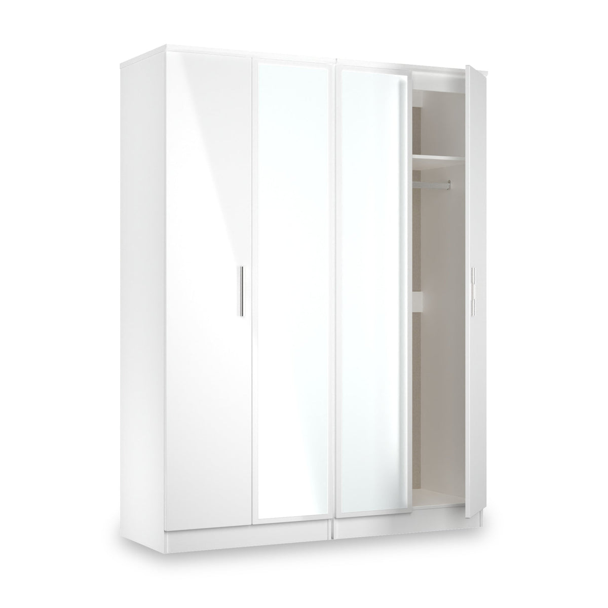 Penmere 4 Door Mirrored Wardrobe