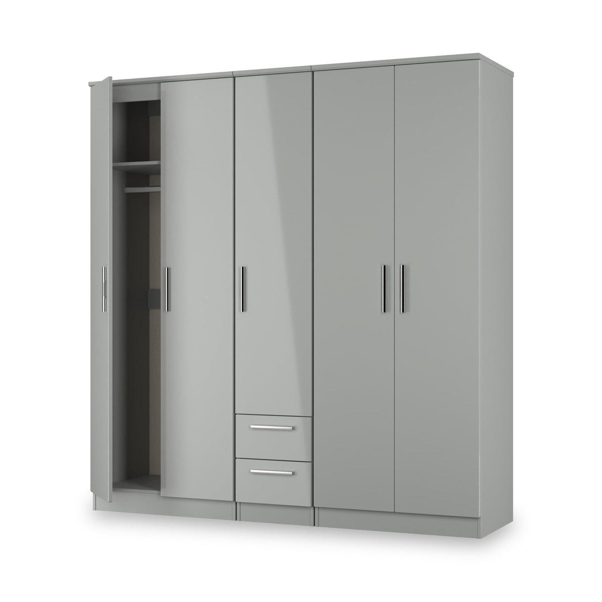 Penmere 5 Door Wardrobe With Drawers