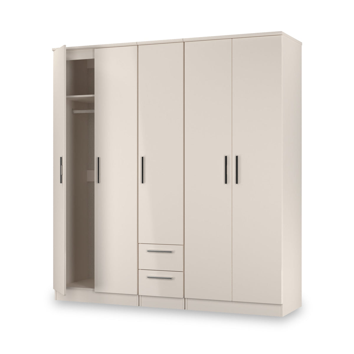 Penmere 5 Door Wardrobe With Drawers