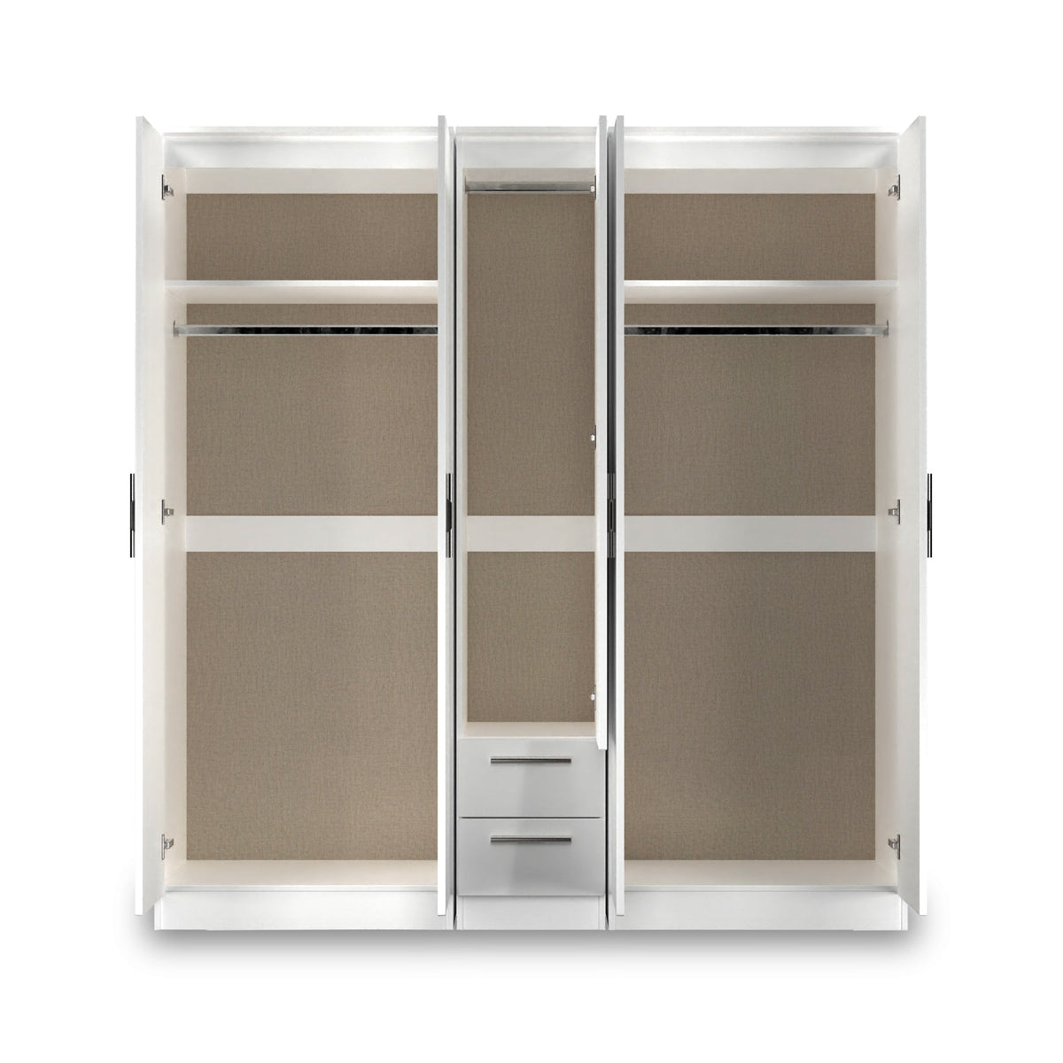 Penmere 5 Door Wardrobe With Drawers