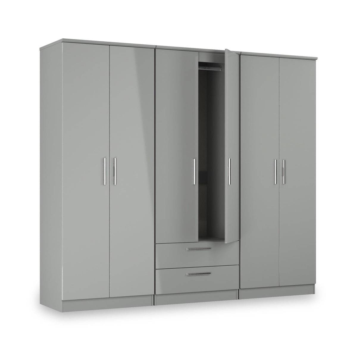 Penmere 6 Door Wardrobe With Drawers