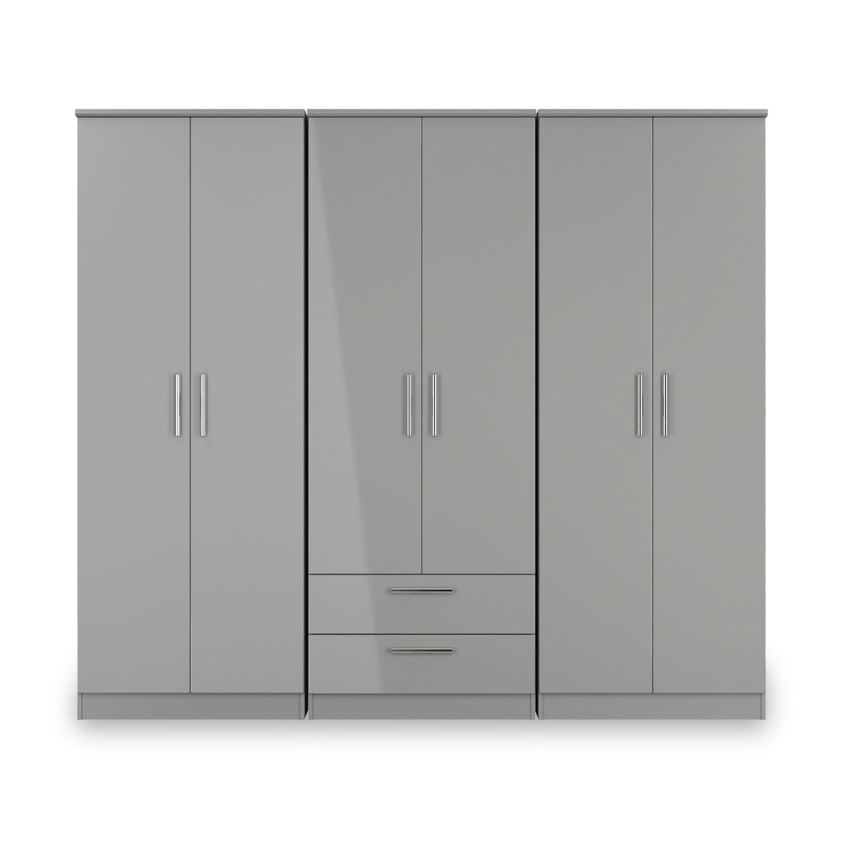 Penmere 6 Door Wardrobe With Drawers