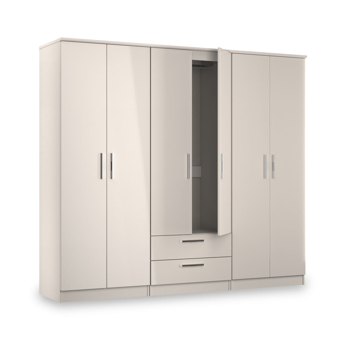 Penmere 6 Door Wardrobe With Drawers