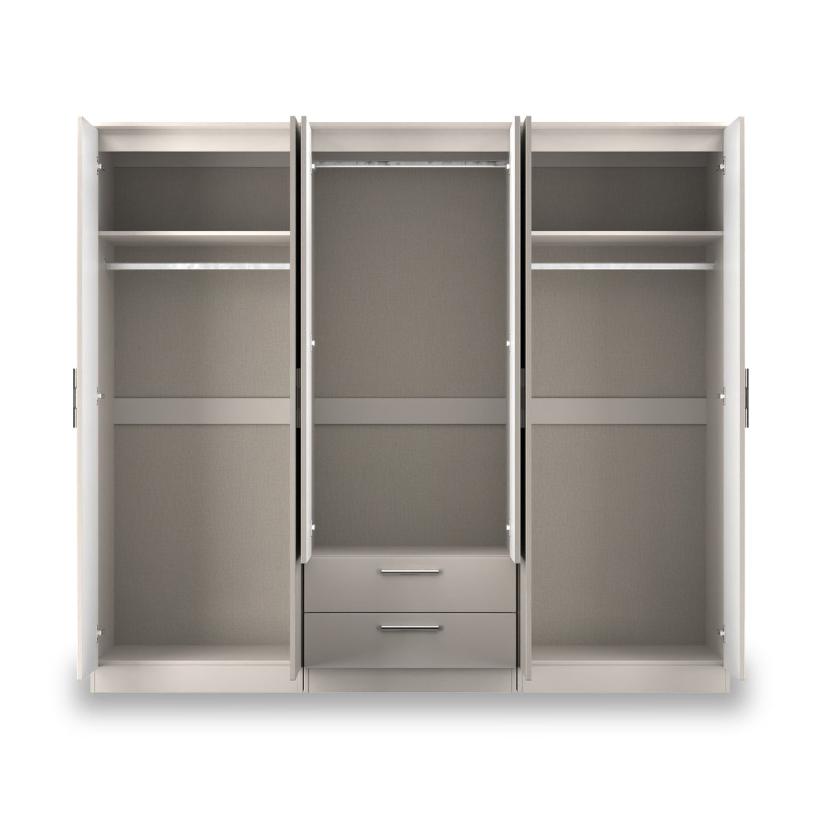 Penmere 6 Door Wardrobe With Drawers