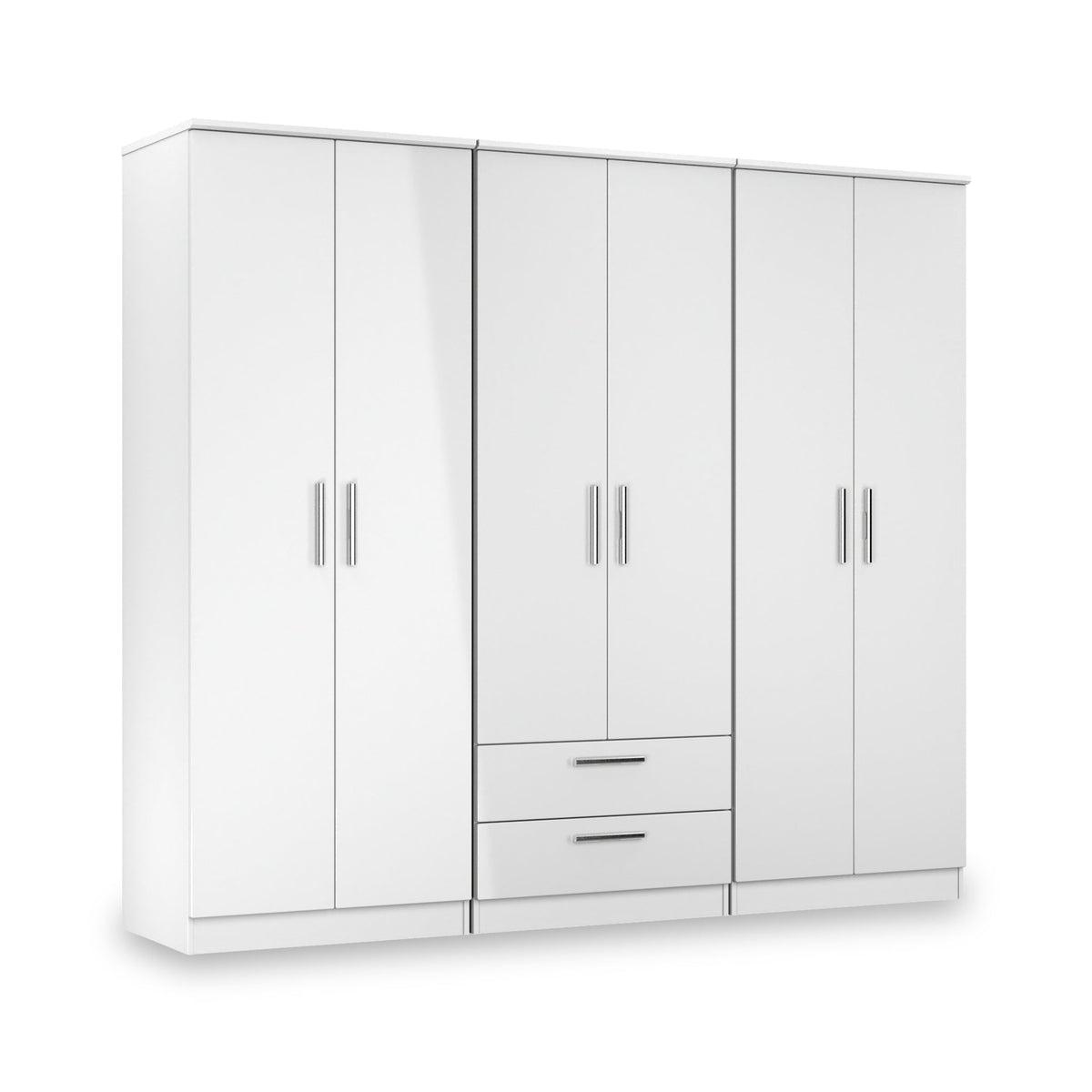 Penmere 6 Door Wardrobe With Drawers