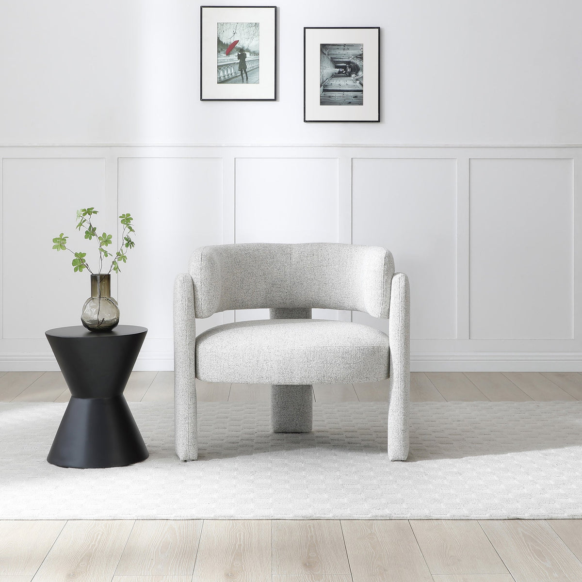 Lenore Curved Armchair