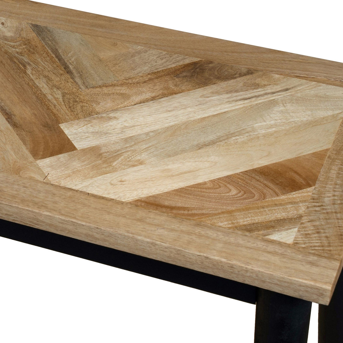 Maeko Parquet Mango Wood Console Table