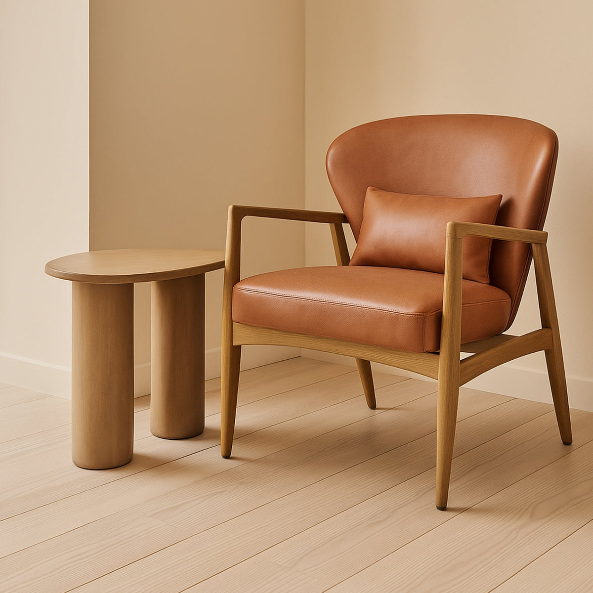 Zenra Mango Wood Lamp Table